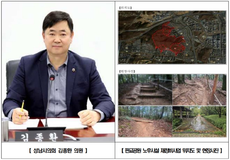 성남시의회 김종환 의원, ‘판교공원 노후시설 재정비사업’ 본…